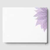 lila bloem, bloem, lila gastenboek (Achterkant)