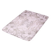 lila, bloem, fantasie, elegant, patroon, subtiel, badmat (Gekanteld)