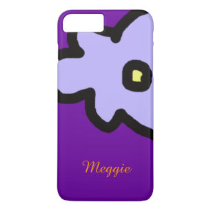 lila bloem met aangepaste naam Case-Mate iPhone case