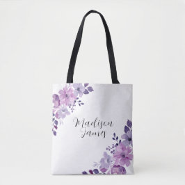  Lila bloem Tote Bag