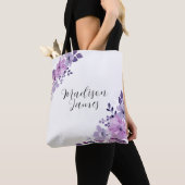  Lila bloem Tote Bag (Dichtbij)