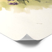 Lila Bloemen Art Print Poster (Hoek)