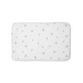 Lila bloemen badmat (Voorkant)