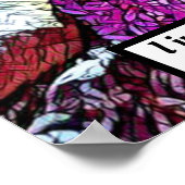 Lila bloemen bloeiende tuin poster (Hoek)