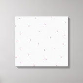 Lila bloemen canvas afdruk (Voorkant)