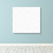 Lila bloemen canvas afdruk (Insitu (Houten vloer))