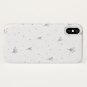 Lila bloemen Case-Mate iPhone case (Achterkant (horizontaal))