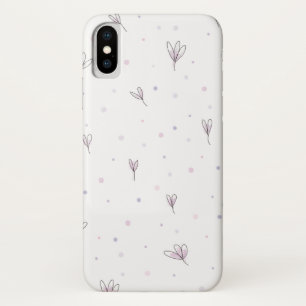 Lila bloemen Case-Mate iPhone case