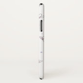 Lila bloemen Case-Mate iPhone case (Achterkant / rechts)