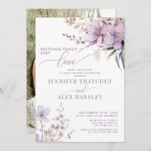 Lila bloemen | Casual receptie