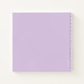 Lila bloemen eerste communie gastenboek notitieboek (Achterkant)