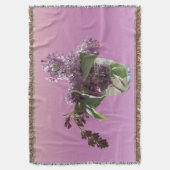 Lila bloemen en natuurlijk licht deken (Voorkant Verticaal)