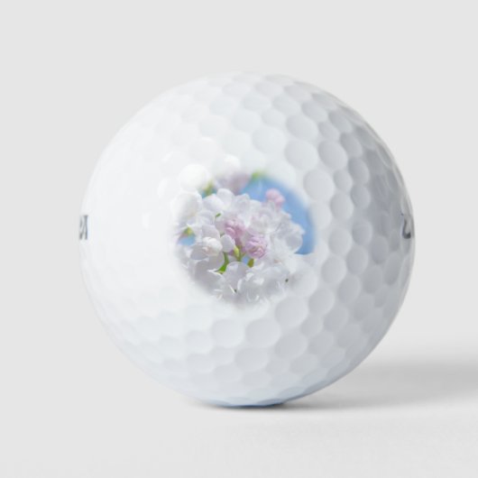 Lila bloemen golfballen (Voorkant)