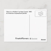 Lila bloemen in een Briefkaart met een venster Fin (Achterkant)