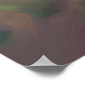 Lila bloemen in vaas poster (Hoek)