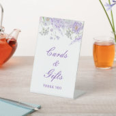 Lila bloemen Kaarten & geschenken Reclamebord Met Voetstuk (Insitu)