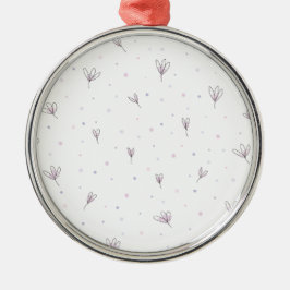 Lila bloemen keramisch Ornament