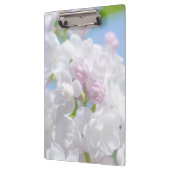 Lila bloemen klembord (Links)