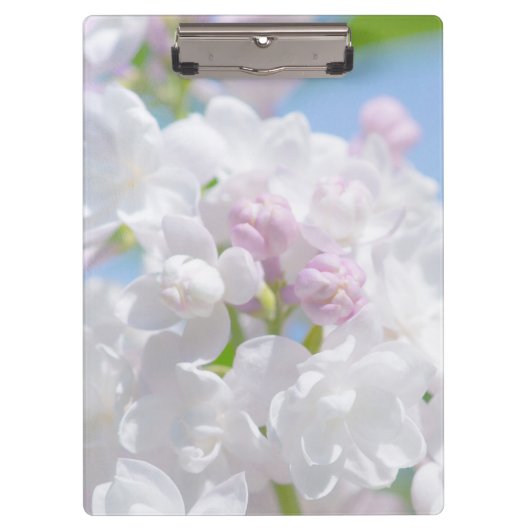 Lila bloemen klembord (Voorkant)
