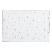 Lila bloemen kussensloop (Achterkant)