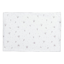 Lila bloemen kussensloop