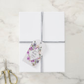 Lila bloemen | Labels voor weddenschappen met cade Cadeaulabel (Met Touw)
