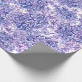 Lila bloemen met waterverf cadeaupapier (Hoek)