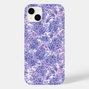 Lila bloemen met waterverf Case-Mate iPhone case