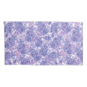 Lila bloemen met waterverf kussensloop (Achterkant-Rechts)