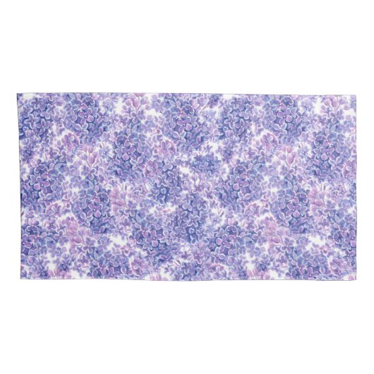 Lila bloemen met waterverf kussensloop (Achterkant-Rechts)