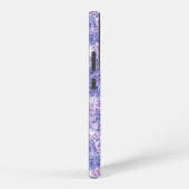 Lila bloemen met waterverf samsung galaxy hoesje (Rechterkant)