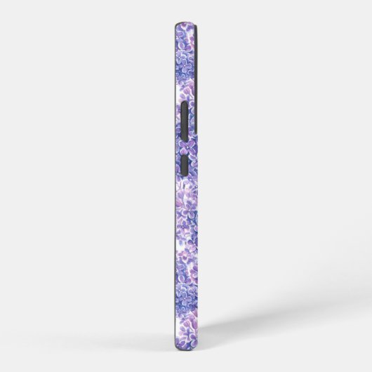 Lila bloemen met waterverf samsung galaxy hoesje (Rechterkant)