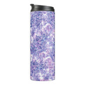 Lila bloemen met waterverf thermosbeker (Geroteerd rechts)