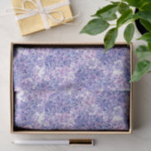 Lila bloemen met waterverf tissuepapier (Geschenk)