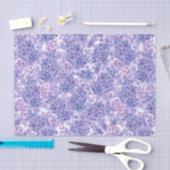 Lila bloemen met waterverf tissuepapier (Craft)