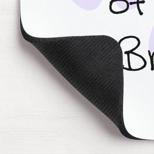 Lila bloemen moeder van de bruid muismat (Hoek)