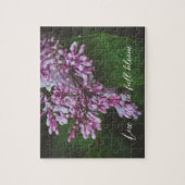 Lila bloemen na regen legpuzzel (Verticaal)