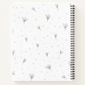 Lila bloemen notitieboek (Achterkant)