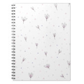Lila bloemen notitieboek (Voorkant)