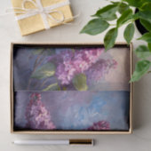  Lila Bloemen Olieverfschilderij Decoupage Tissuepapier (Geschenk)