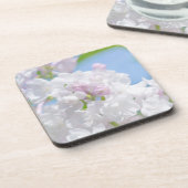 Lila bloemen onderzetter (Linkerzijde)