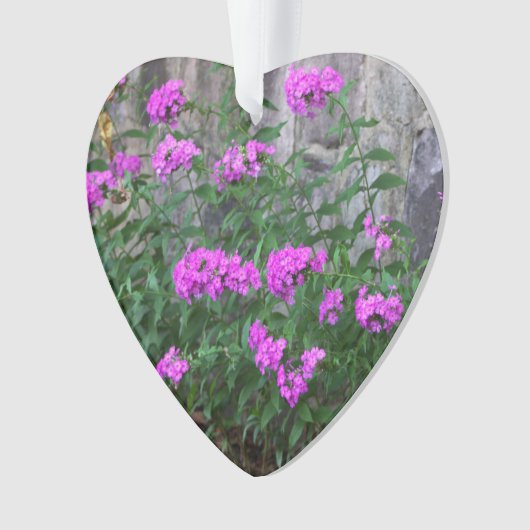 Lila bloemen Ornament (voorkant)