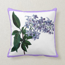 Lila bloemen Paars Decoratief Kussen