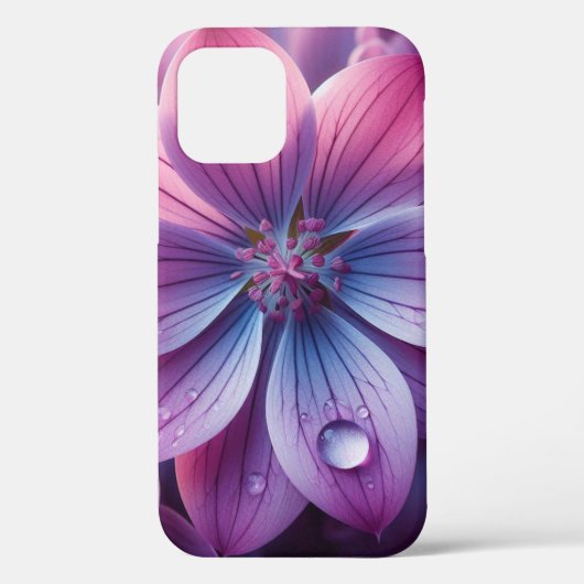 Lila bloemen Paarse en roze Case-Mate iPhone Case (Achterkant)