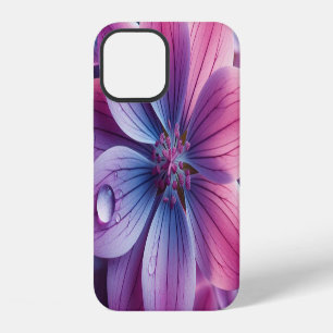 Lila bloemen Paarse en roze iPhone 12 Hoesje