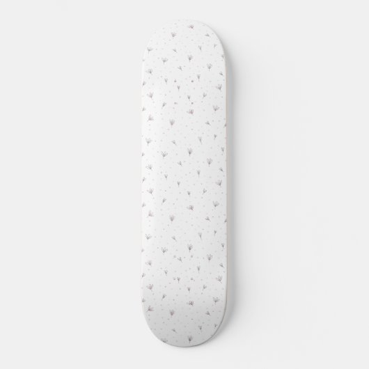 Lila bloemen persoonlijk skateboard (Voorkant)