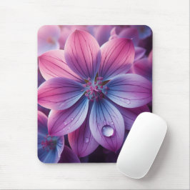 Lila Bloemen Roze en Paarse Muismat