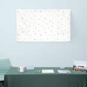 Lila bloemen spandoek (Beurs)