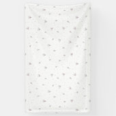 Lila bloemen spandoek (Verticaal)