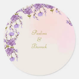 lila bloemen sticker